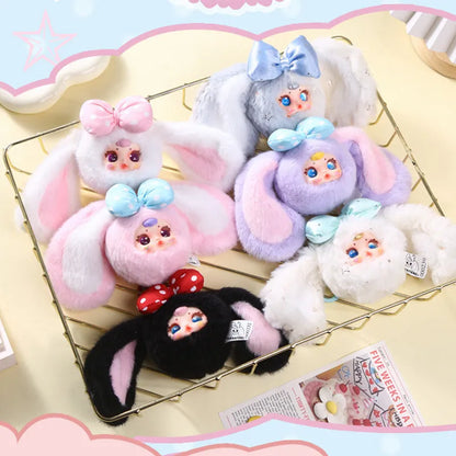 MM Milk Candy Second Generation Plush Vinyl Cartoon Cute Doll Model Toys Blind Box Keychain Bag Charm Decoration Birthday Gifts