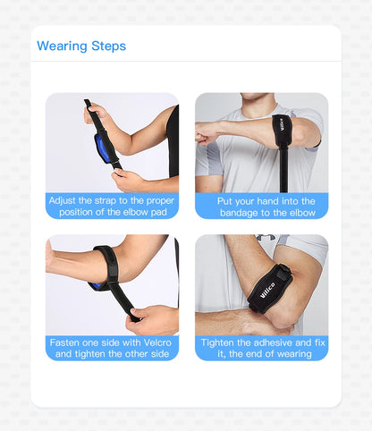 1/2 PCS Elbow Protection Strap Elbow Soft Cushion Support Strap Knee Support Basketball Tennis Badminton Epicondylitis Elbow Pad