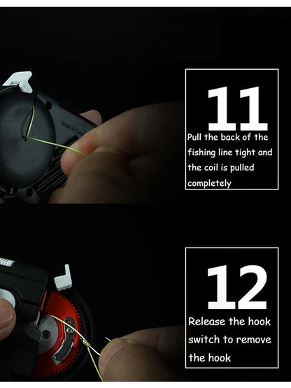 Fishing Automatic Hook Tier Fishing Line Tying Device Portable Electric Fishing Hooks Tie Machine Fishing Tool