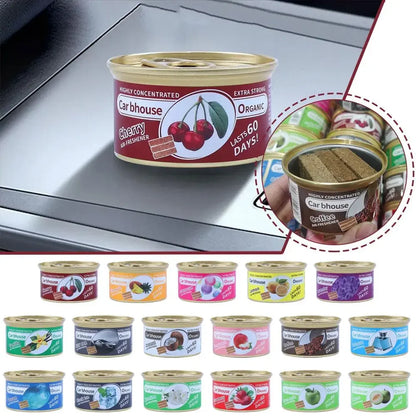 Auto Supplies Canned Wood Blocks Car Air Fresheners Perfume Coffee Flavor Explosion Car Foreign Aromatherapy Deodorant Supplies