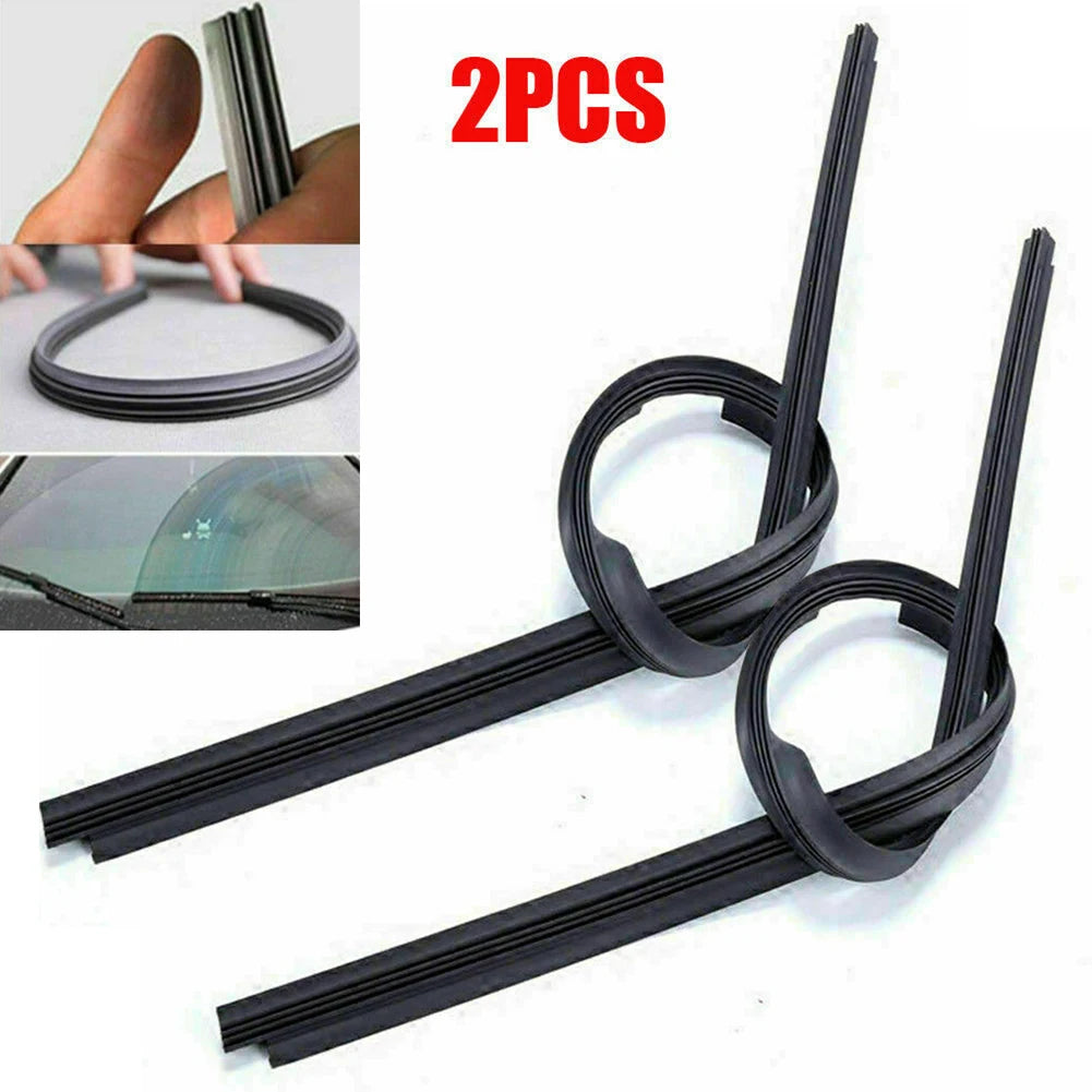 2Pcs 26‘’ Silicone Wiper Blade Frameless For Auto Car Bus Windshield Fits Most Cars/buses/vans/lorries/trucks