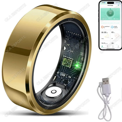 2026 Smart Ring Blood Pressure Heart Rate Sleep Monitoring Smartring IP68 & 5ATM Waterproof Multi-sport Smartring Man Women R11C