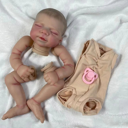 18Inch Already Painted Reborn Doll Kit Pascale Hand-painted Hair Unassembled Reborn Baby Doll Parts With Cloth Body