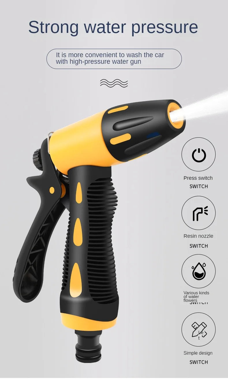 Telescopic Water Pipe with High-pressure Nozzle Car Washing Tool Set Extension Hose Water Hose for Pressure Cleaner