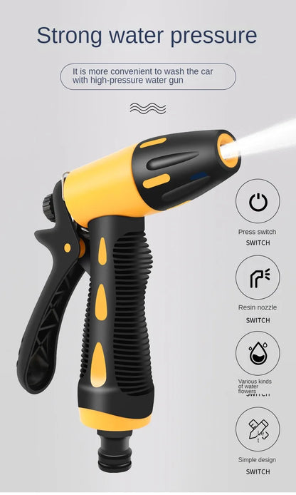 Telescopic Water Pipe with High-pressure Nozzle Car Washing Tool Set Extension Hose Water Hose for Pressure Cleaner