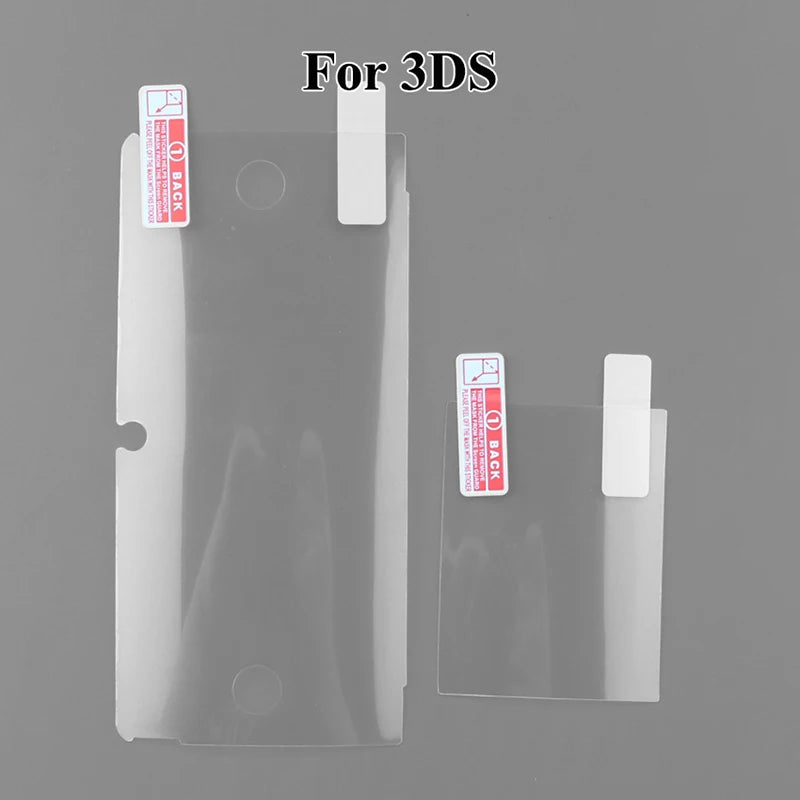 1PC Clear Crystal Protective Case Cover Hard Shell Skin for 3DS + Anti Dust Film For NS 3DS Screen Protector