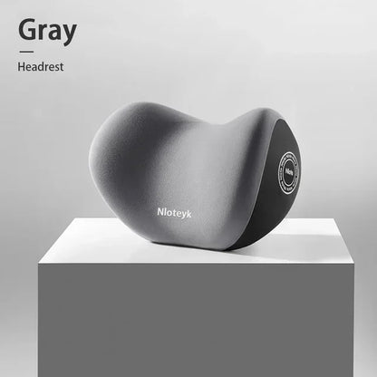 Car Memory Foam Lumbar Support Cushion, Polyester Fabric, Anti-Slip, Washable, Ergonomic Design, Slow Rebound Memory Material