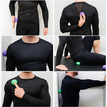Rubber Fascia Massage Ball Lacrosse Balls Yoga Fitness Exerciser Deep Tissue Muscle Relaxation Foot Back Shoulder Healt Care