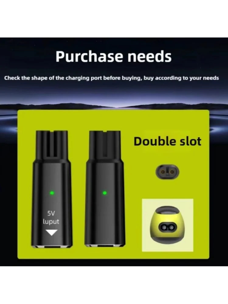 5V Type-C Shaver Adapter Charger Converter for Philips OneBlade QP2724 QP2834 QP1424 QP1924 QP4631 Beard Trimmer