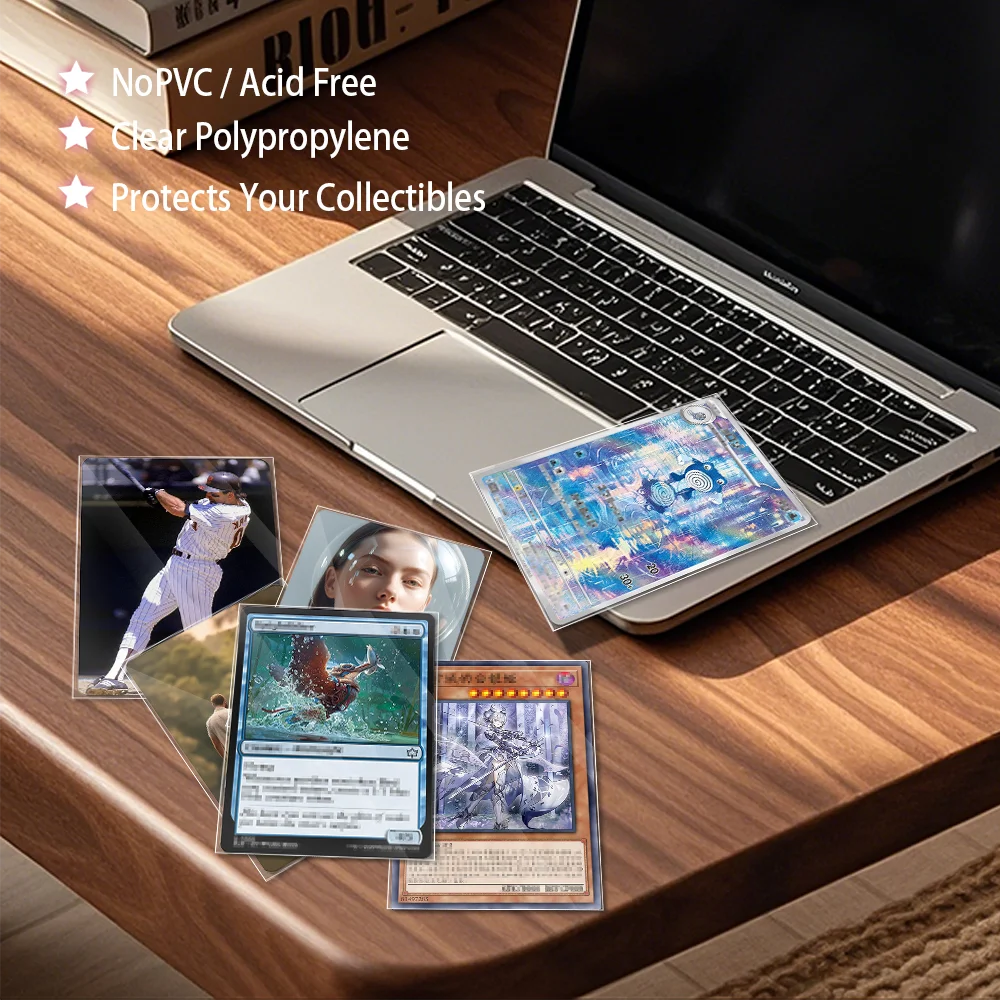 100PCS Transparent Standard Size Inner Card Sleeves 64X89MM Japanese Size 61X88MM MGT/YGO Card Protector for Double-sleeving