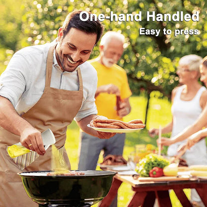 200/300/500ml Oil Spray Bottle BBQ Cooking Olive Oil Sprayer Plastic Baking Oil Spray Empty Bottle Vinegar Bottle Or  Oil brush