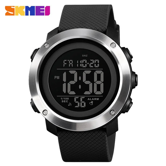 SKMEI 1426 Sports Waterproof Digital Watch for Men Stopwatch Electronic LED Display Mens Wristwatches Reloj Masculino Clock 1416