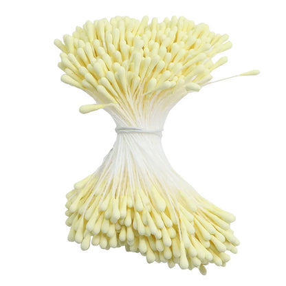 400pcs 2mm Moulti Options Artificial Flower stamen Mini Pearl Floral pistil For Wedding Party Home Decoration DIY Accessories