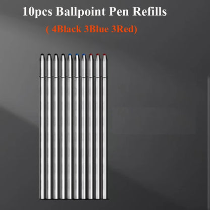 Multifunctional 4-color-in-one gravity-sensing pen metal ballpoint pen/Mechanical Pencil,Black/Red/Blue Ink Oil Signing canetas