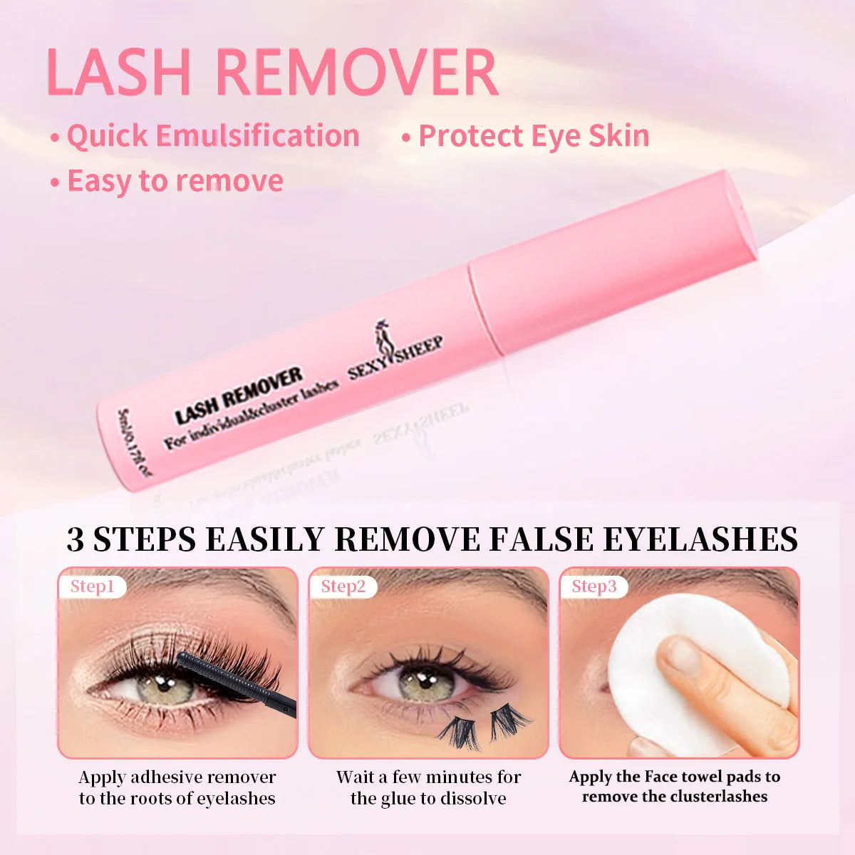 DIY Lash Extension Kit 480pcs Individual  Lashes Cluster Mix 40D 60D 60D 80D with Lash Bond and Seal and Remover,tweezers