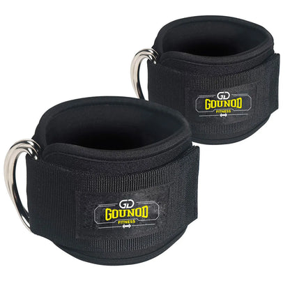 2pc/3pc GOUNOD Fitness Ankle Straps Adjustable D-Ring Support Cuffs Gym Leg Strength Workouts Pulley With Buckle Sports Guard
