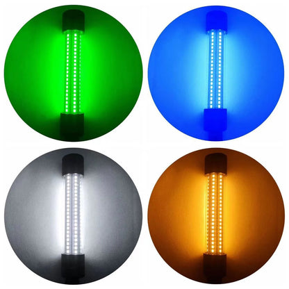 1 pc underwater LED fishing light, night fishing USB fishing light, multiple colors, portable fishing light, high brightness