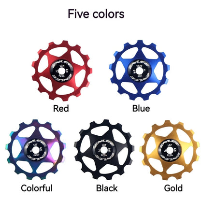 ENLEE Bike Aluminum Alloy Guide Wheel Pulley Rear Derailleur 11T 13T Guide MTB Ceramic Bearing Jockey Wheel For 4/5/6MM