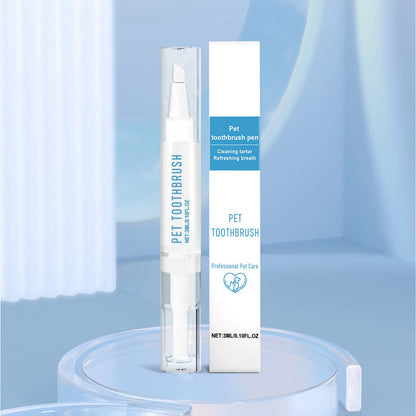 Pet Toothbrush Pen Teeth Cleaning Tool Fresh Breath Pet Toothbrush Toothpaste All-in-One Teeth Cleaning for Dogs and Cats