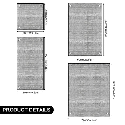Thermal Insulation Window Film,Reusable Sun-Protective Heat-Insulating Aluminum Foil Blackouts Window Cover,With Suction Cup