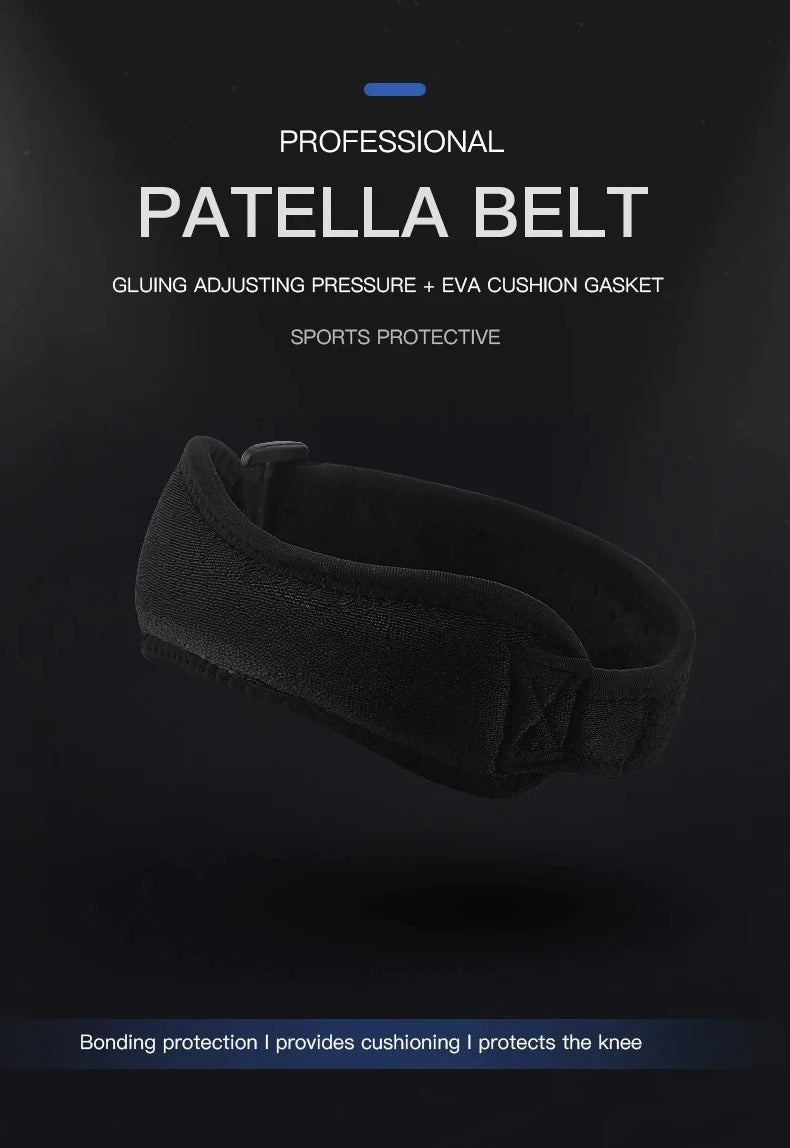 1 Piece Knee Patellar Tendon Knee Support Strape Brace Adjustable Shock Absorption Compression Knee Pad Sleeve for Basketball