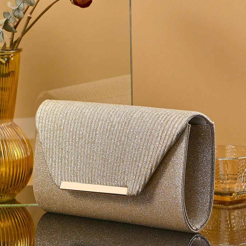Fashion Elegant Clutch Bag New 2023 Hot Selling Chain Dinner Bag Bride Bridesmaid Lady Handbag Factory Outlet