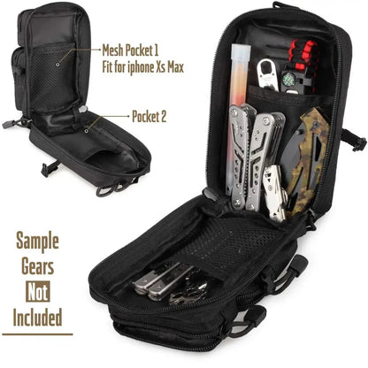 Tactical Molle Utility Pouch, EDC Tool Pouch Tactical Phone Pouches Mini Waist Pouches Medical EDC IFAK Pack Mini Design