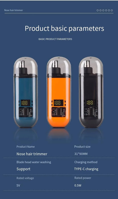 Nose Hair Trimmer Portable Trimmer for Nose Mini Nose and Ear Hair Trimmer Portable Nose Trimmer Rechargeable Trimmer for Man