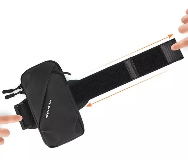 Running Phone Holder Jogging Bags for iPhone Samsung Universal Waterproof PU Sports Armband Phones Arm Bag Running Accessory