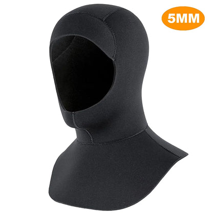 Neoprene Diving Hood Wetsuit Cap 3mm/5mm Stretchy Thermal Scuba Dive Hood for Men Women Cold Water Swimming Snorkeling Surfing