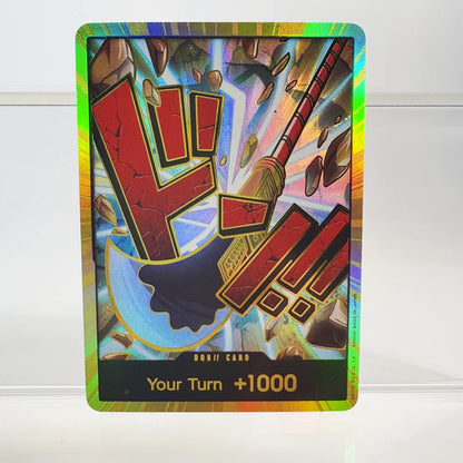 1PCS/30Pcs One Piece TCG GOLD DON!! Anime Collection Cards PRB-01 Foil English SUPER PARALLEL FOIL NM Refraction The Gift