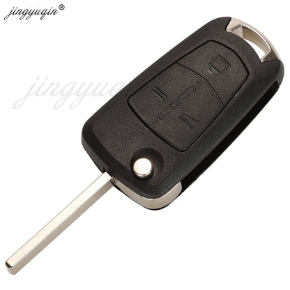 jingyuqin Flip Remote Car Key 433Mhz For Opel/Vauxhall Astra H 2004-2009 Zafira B 2005-2013 Vectra C 2002-2008 Corsa D 2007-2012