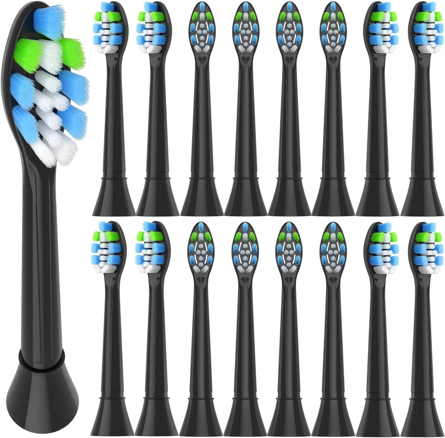 Toothbrush Heads Compatible with Philips Electric Toothbrush,Replacement Brush Heads Fit for 3100 4100 4300 5300 5500 6100 9000