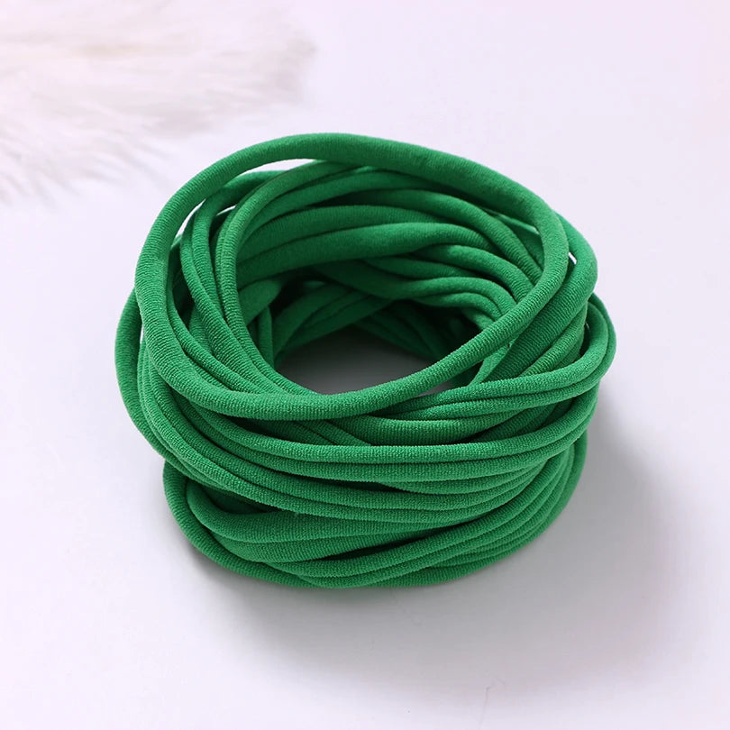 10pcs/lot Nylon Headband Baby Girl Accessories For Children's Hair Elastic Bands For Girls Toddler Headdress Baby Turban