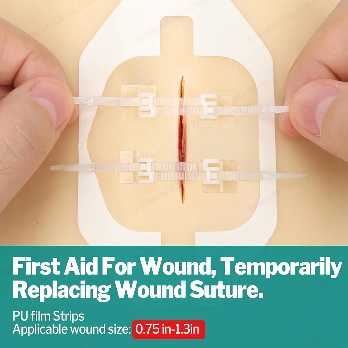 Sanke Rescue 1/14/28 Pack Wound Closure Strips Zipper Bandages Emergency Laceration for IFAK First Aid Kit Repair Wounds Device