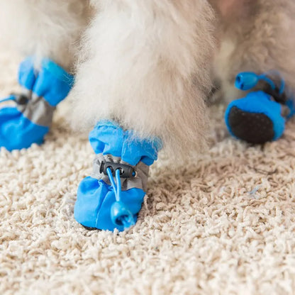 4PCS Small Dog Shoes Hiking Boots Waterproof Dog Shoes Medium Slippers for Puppy Boots Shoes for Small Dogs XGX01