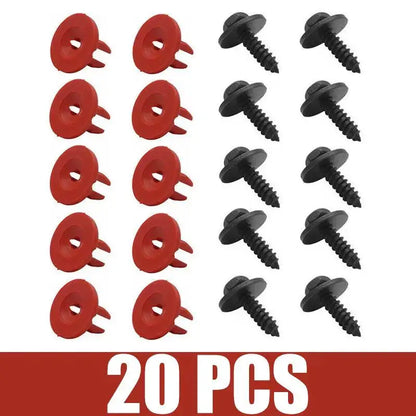 20PCS Engine Undertray Cover Clips Screws For Volvo V50 C30 For Jaguar For Ford Focus Ii 04-11 C-max 03-10 For Mondeo Mk3 00-07