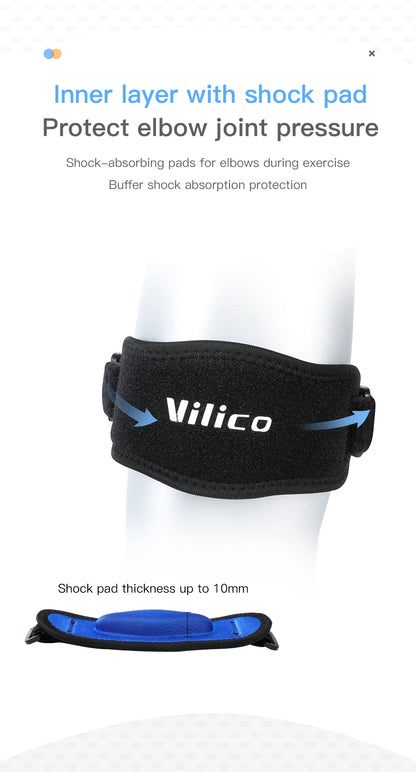 1/2 PCS Elbow Protection Strap Elbow Soft Cushion Support Strap Knee Support Basketball Tennis Badminton Epicondylitis Elbow Pad