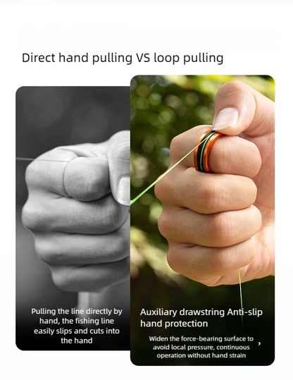 1pc/2pcs Alloy cable ring Fast line cutting Anti-slip Protect hands/fishing reel Tighten the leader knot fishing tools