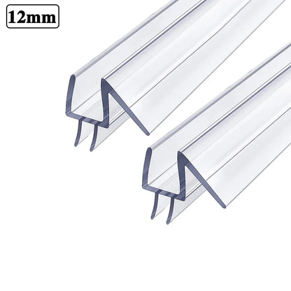 6/8/10/12mm  Transparent PVC Seal Gap Window Door Weatherstrip Bath Shower Screen Door Seal Strip