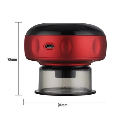 wireless Body Scraping Massage Smart 6/12 Gear Electric Vacuum Cupping Heating Suction Cup Device Back Neck Arm Massger