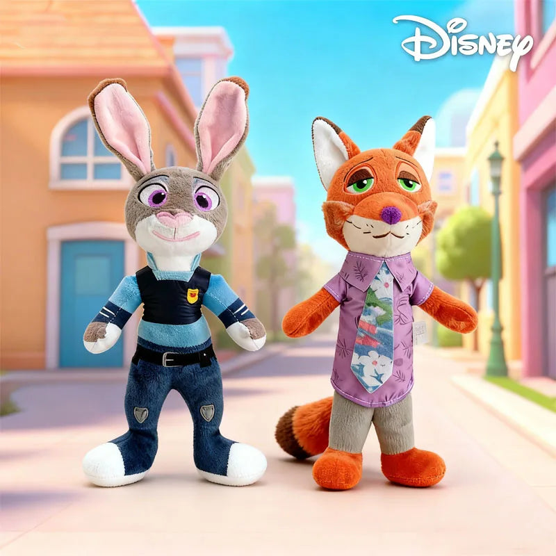 NEW Disney Cartoon Anime Movie Zootopia Plush Toy Fox Nick Wilde Rabbit Judy Hopps Doll Soft Stuffed Animals Xmas Gifts