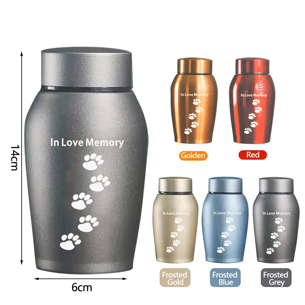 Pet Urns Stainless steel Urns Pets Dog Cat Birds Mouse Cremation Ashes Urn Keepsake Casket Columbarium Pets Memorials