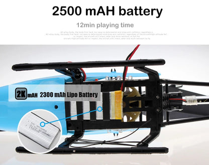 Rc Helicopter With Remote Control Extra Durable Big Plane Toy For Kids Drone Model Outdoor 3.5CH 80cm Aircraft Large Helicoptero
