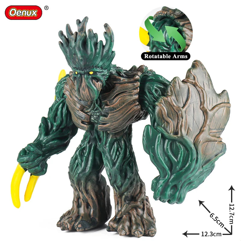 Oenux Simulation Dinosaur Dragon Turtles Fire Bull Orangutan Magma Golem Animal Model Action Figures Pvc Collection Kid Toy Gift