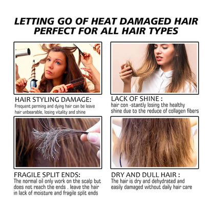 Keratin Hair Care Cream 8 Seconds Hair Mask Improves Frizzy Tangled Hair Prevents Hair Breakage and Splitting Hair Care Product