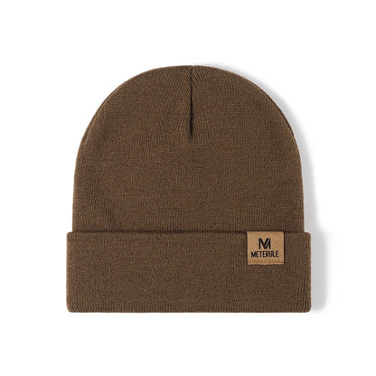Riding Hat Knit Cuffed Beanie for Men Women Winter Warm Knitted Beanie Hats for Skiing Outdoor Camping Traveling Cycling Cap