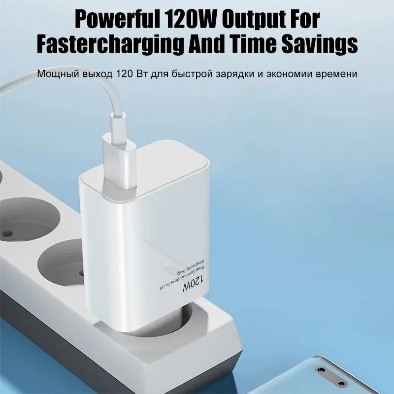 120W Super Fast Charger Turbo Hyper Charge Adapter for Mi 15/14/13/11T Ultra Pro Redmi 12C Note 11-14 POCO F6/F7/X7 Pro