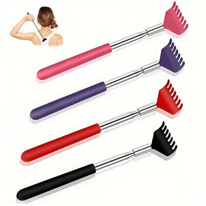 Portable Extendable Back Scratcher Stainless Steel Telescoping Back Scratcher Tool Telescopic Back Scratching Tool Massage Gift