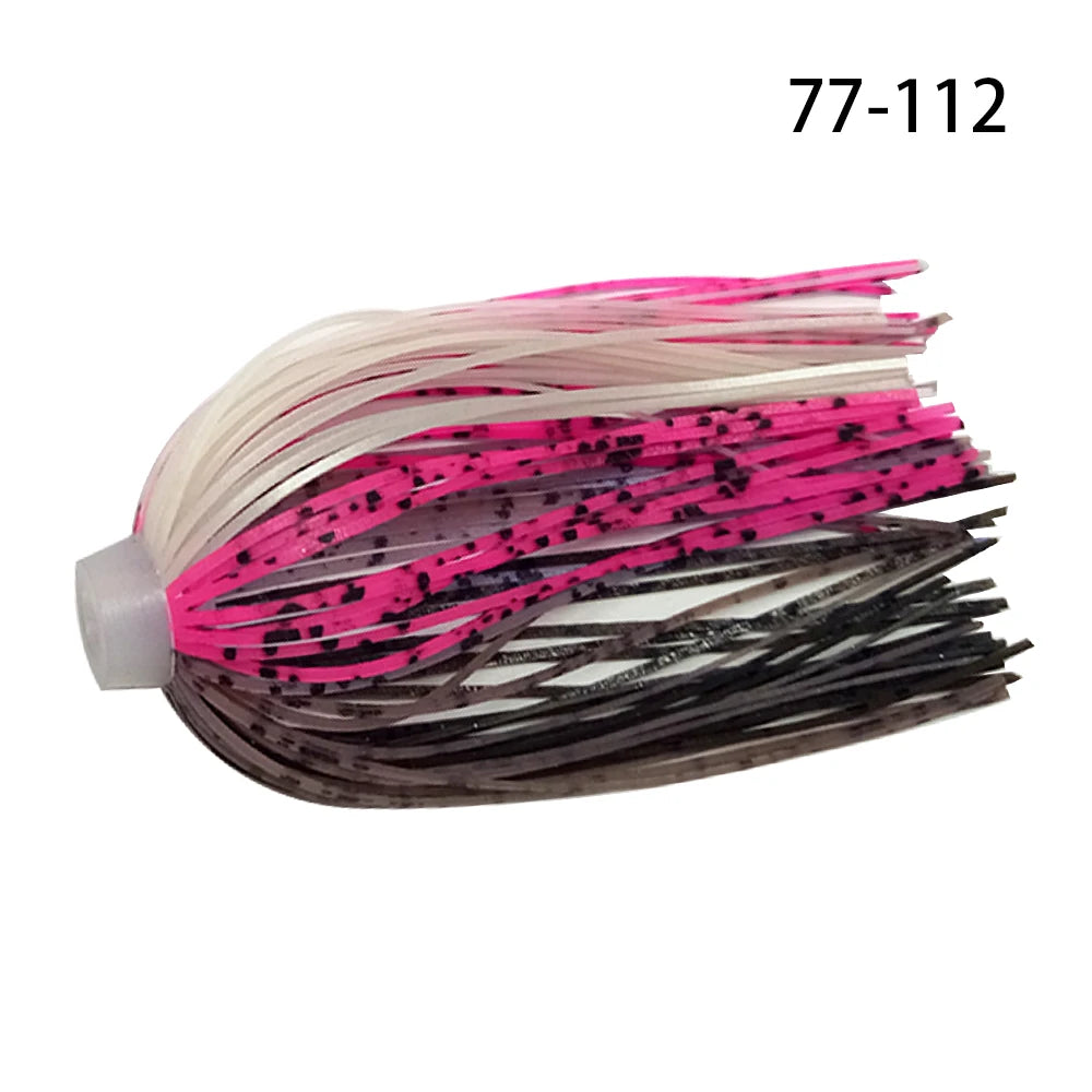 5 pcs/lot 88 Strands 64mm Silicone Skirts Elastic hole Umbrella skirts Fishing Accessories Buzzbaits Spinner Buzz Bait